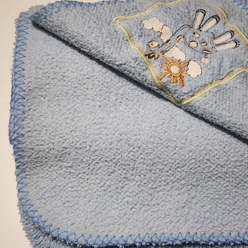 Baby Connection blue blanket patch with a giraffe - Picture 3 of 5